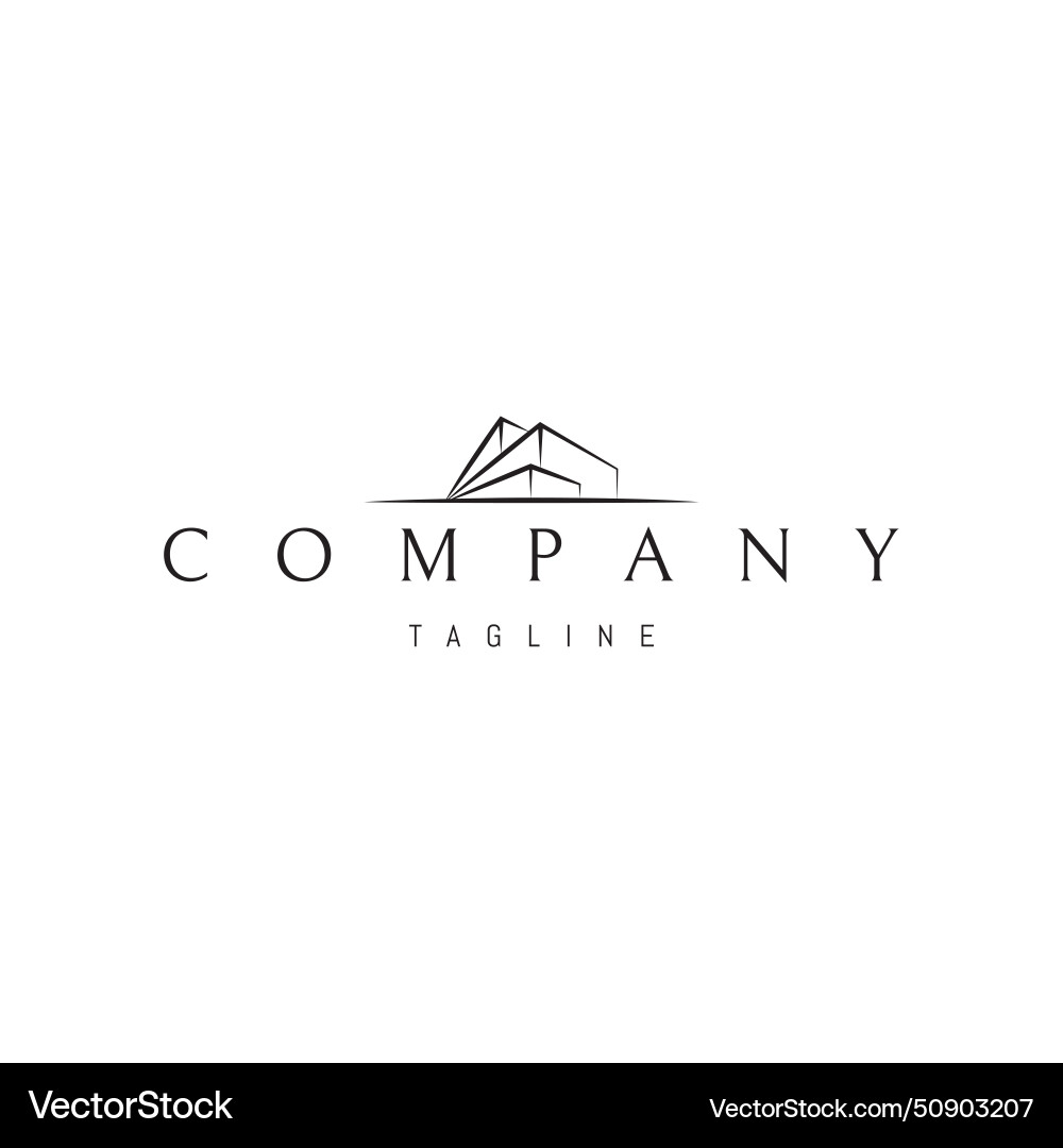 A logo with an abstract image of complex Vector Image
