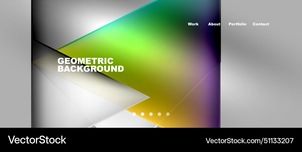A rectangle filled with colorful triangles A rectangle filled with colorful triangles vector image