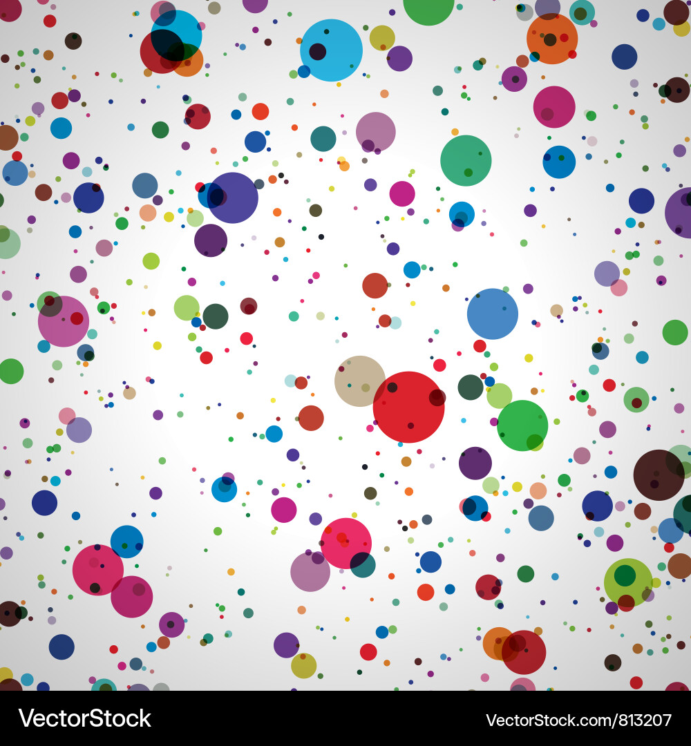 Abstract Colorful Circles Background vector image