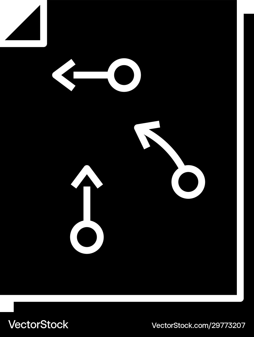 Decision algorithm black icon concept Decision algorithm black icon concept vector image