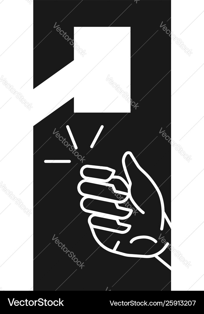 Do not open door tag icon simple style Do not open door tag icon simple style vector image