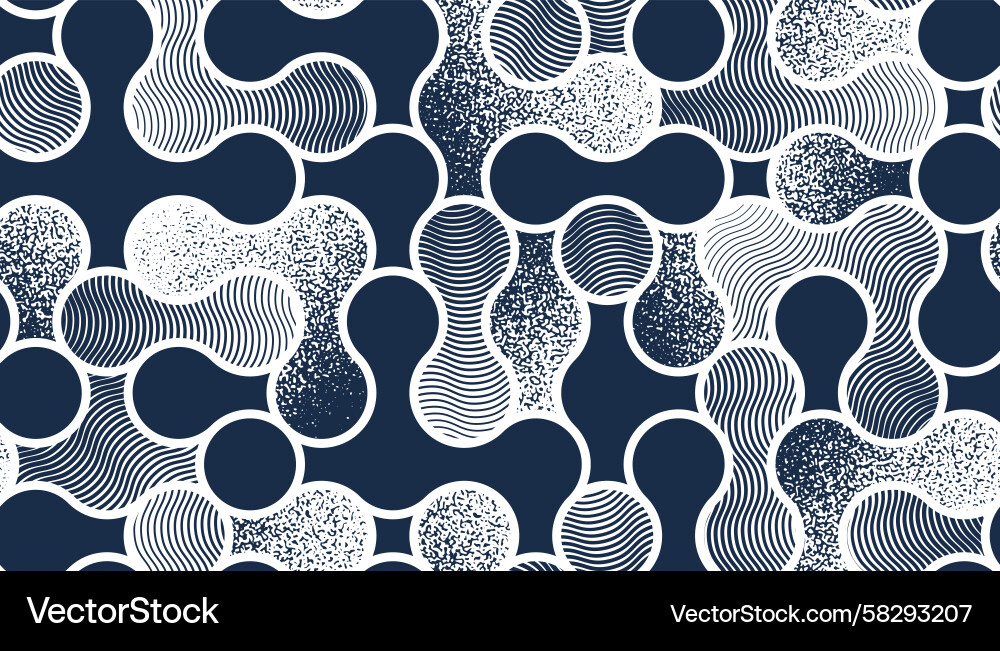 Dynamic Molecular Pattern Vector Image