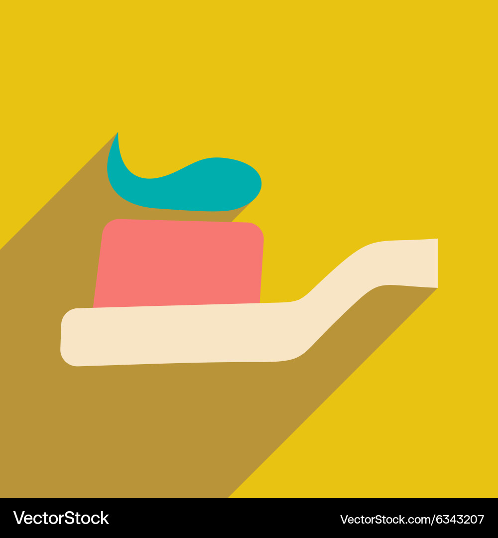 Flat with shadow icon and mobile application Vector Image