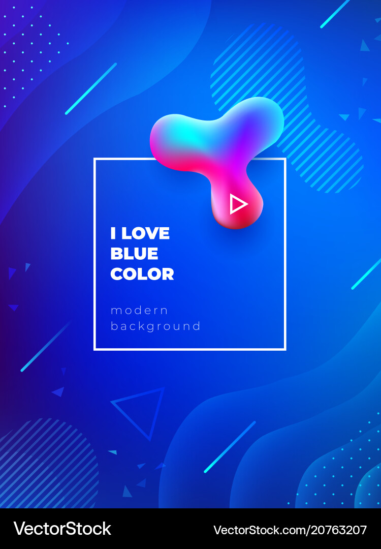 Fluid Liquid Color Gradient Background vector image