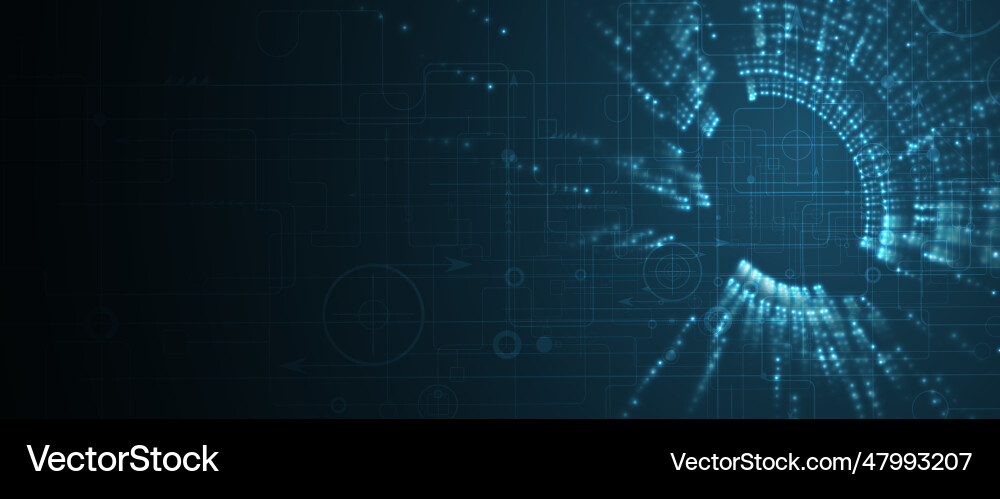Futuristic Tech Abstract Background vector image