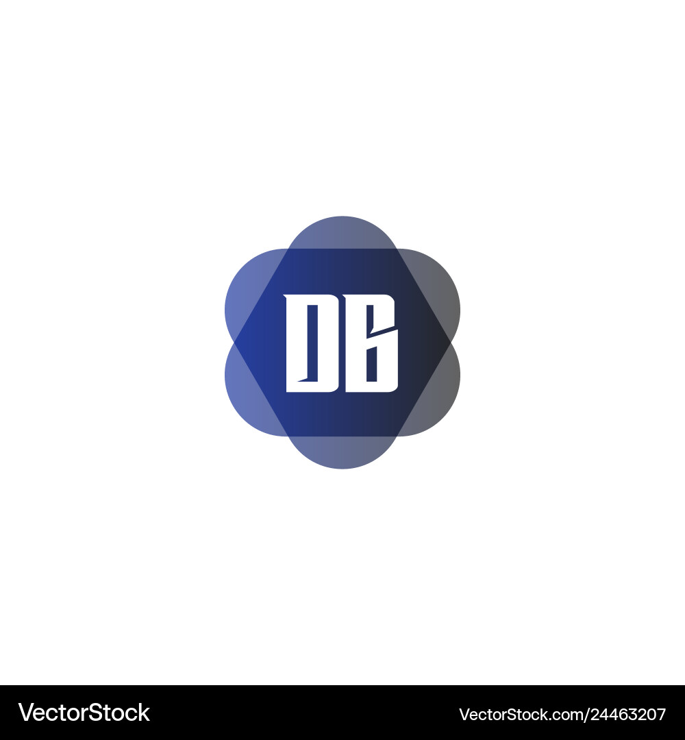 Initial letter logo db template design Vector Image