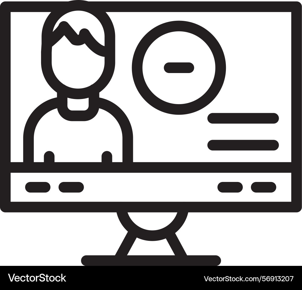 Misuse linear style icon design Vector Image