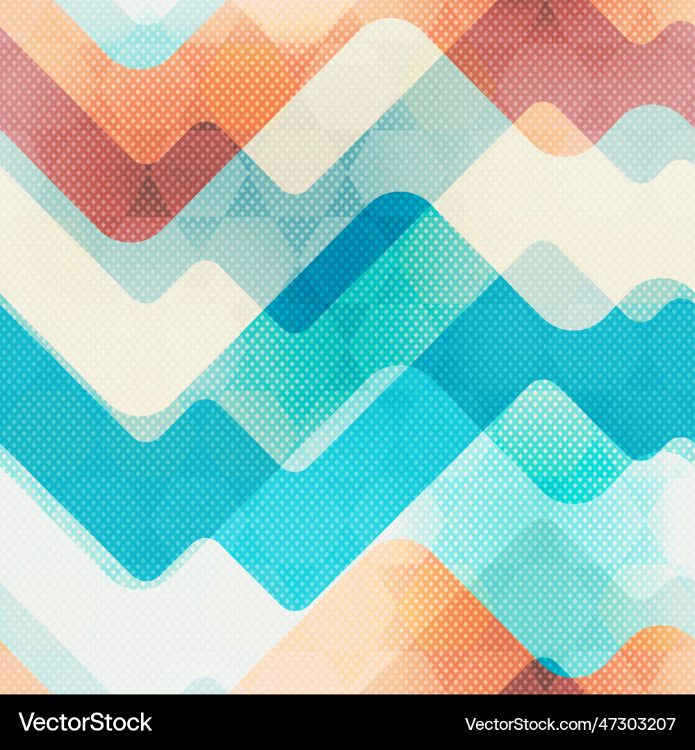 Retro Wave Pattern vector image