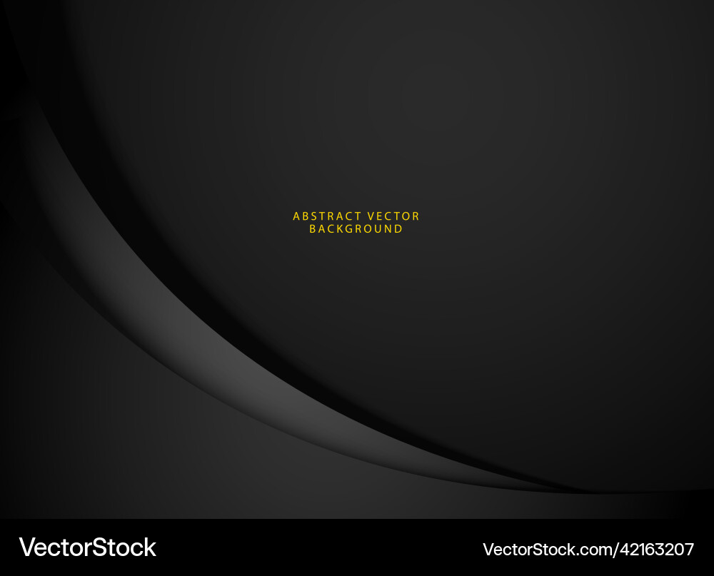 Simple and clean dark background with wavy shapes Simple and clean dark background with wavy shapes Vector Image