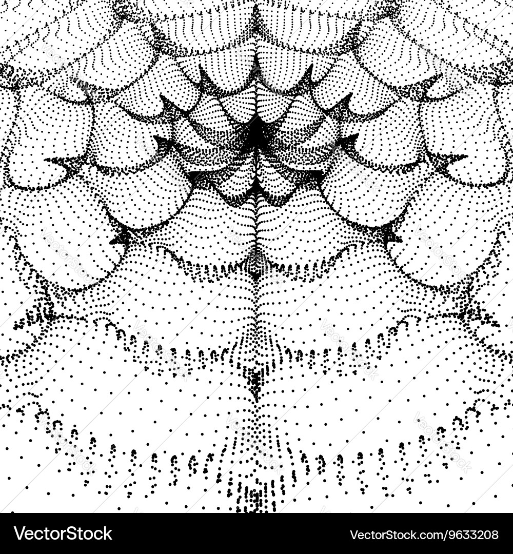 3D Grid Pattern Technology Background vector image