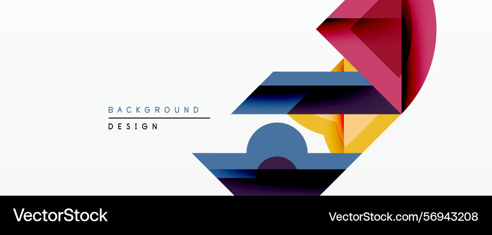 Abstract geometric shapes overlap creating Abstract geometric shapes overlap creating Vector Image