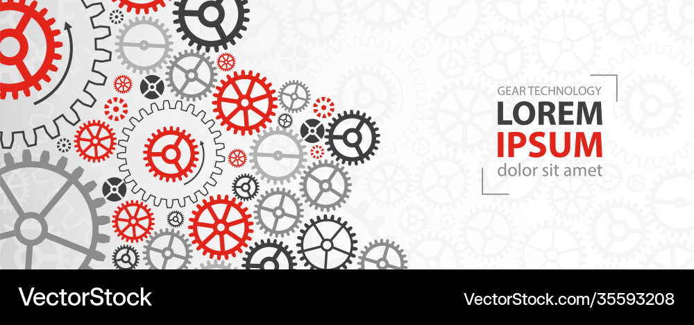 Abstract technological background with various Vector Image