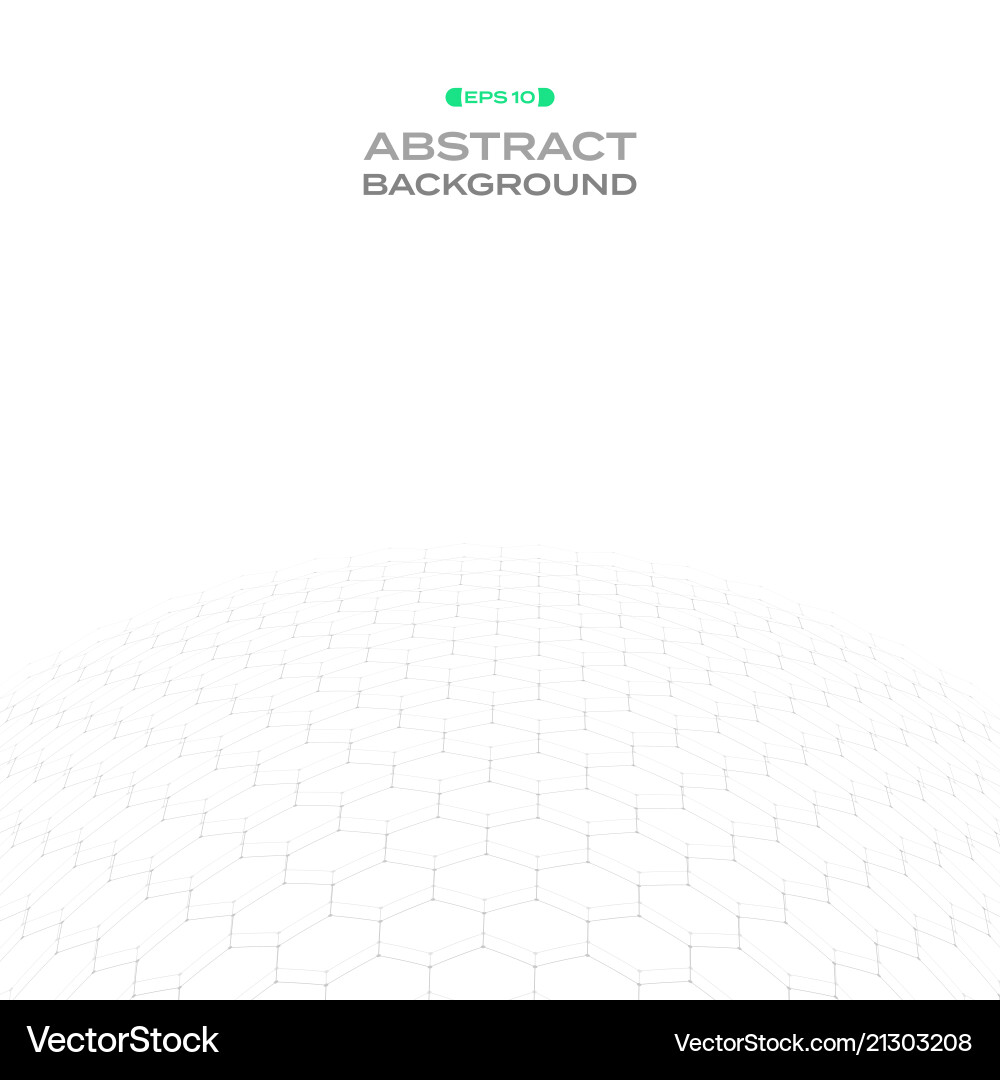 Abstraction of hexagonal pattern in curve shape Abstraction of hexagonal pattern in curve shape vector image