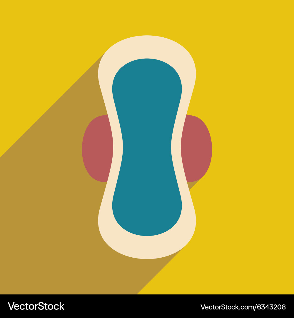 Flat with shadow icon and mobile application vector image