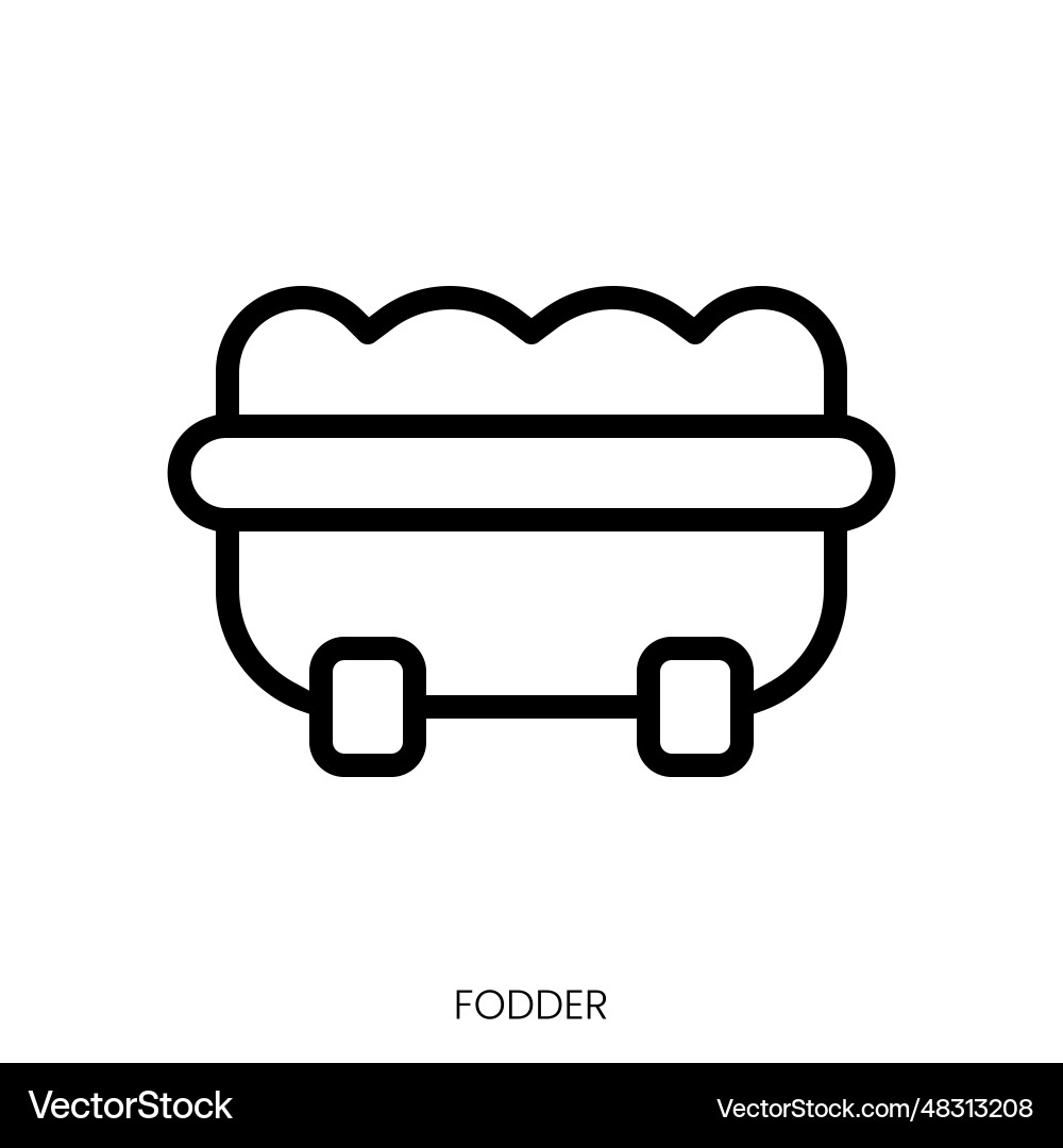 Fodder icon line art style design isolated Vector Image
