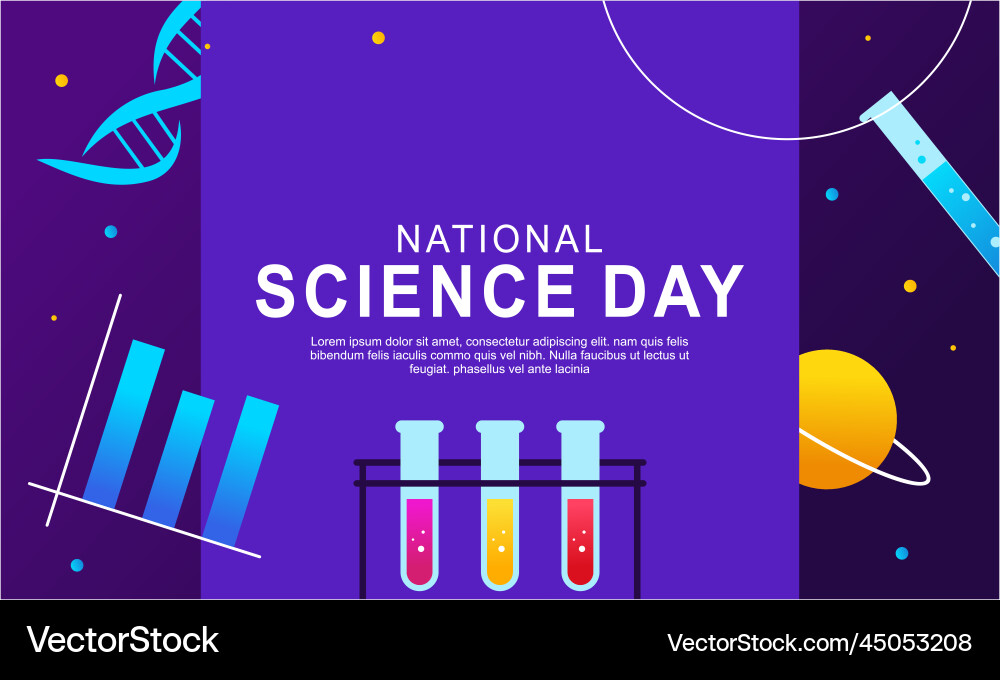 Gradient science twitch background design template vector image