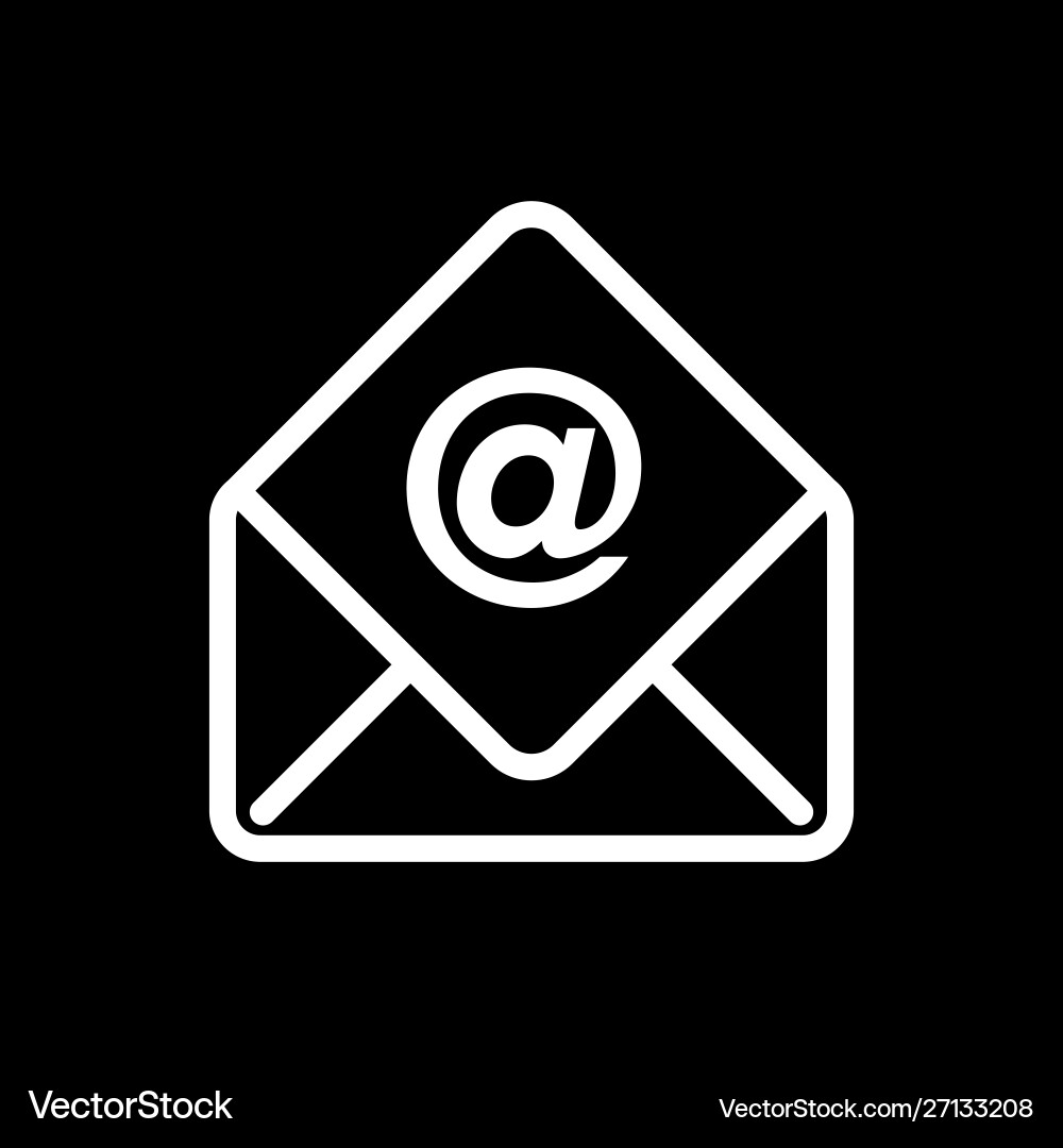 Mail icon ui simple style flat vector image