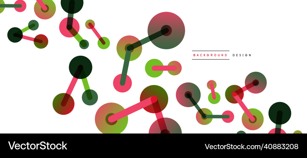Network concept abstract background dots Vector Image