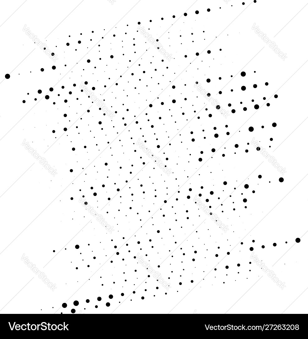 Random dots half-tone element speckle Random dots half-tone element speckle vector image