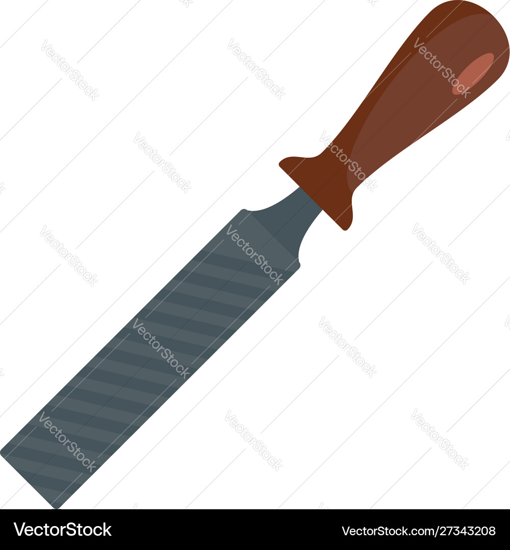 Rasp file tool icon flat style Rasp file tool icon flat style vector image
