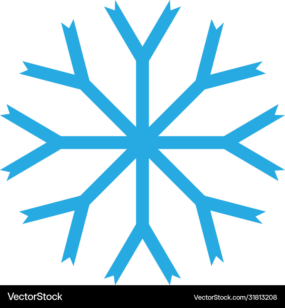 Schneeflocken-Symbolvorlage Schneeflocken-Symbolvorlage vektorbild