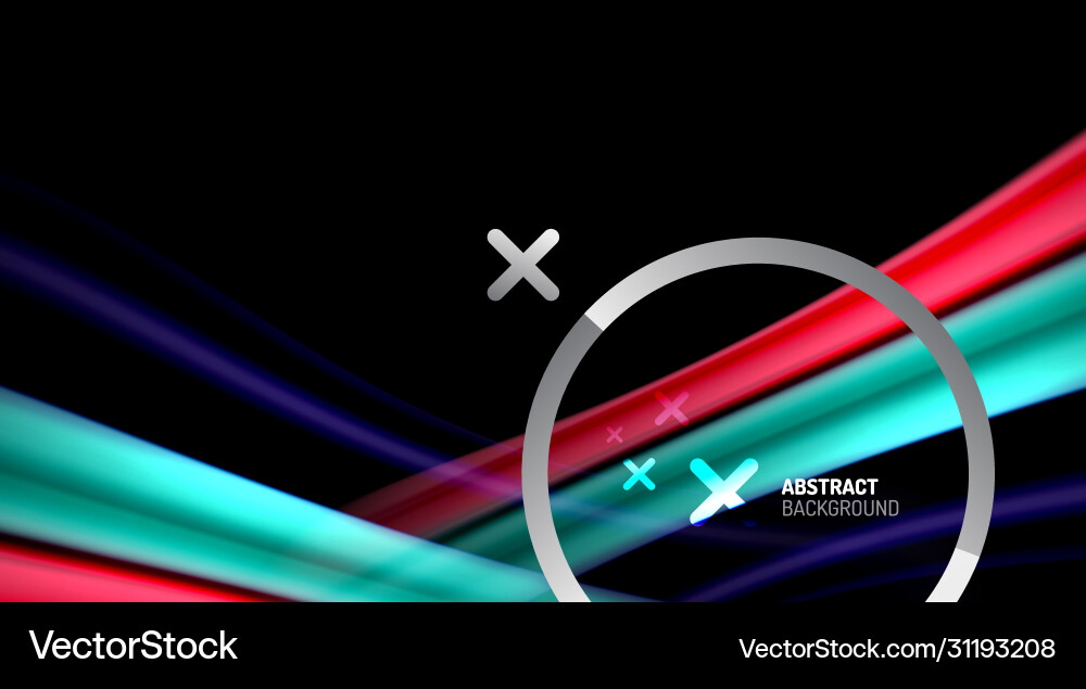Swirl curve blurred color lines holographic Swirl curve blurred color lines holographic vector image