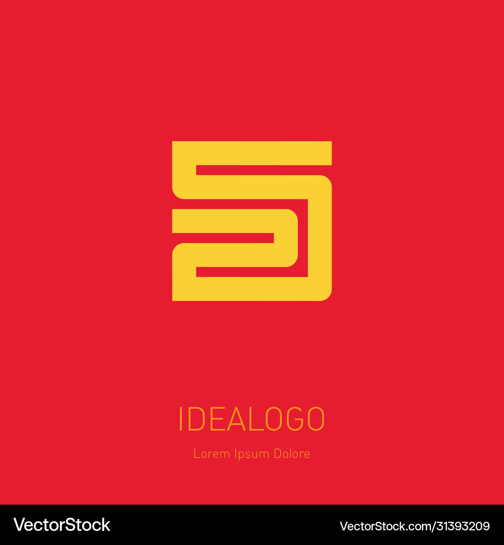 25 - logo or design element icon with numbers vector image
