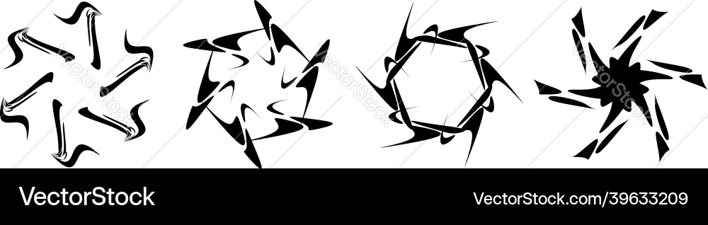Abstract circular drawing amorphous nonfigurative Abstract circular drawing amorphous nonfigurative vector image