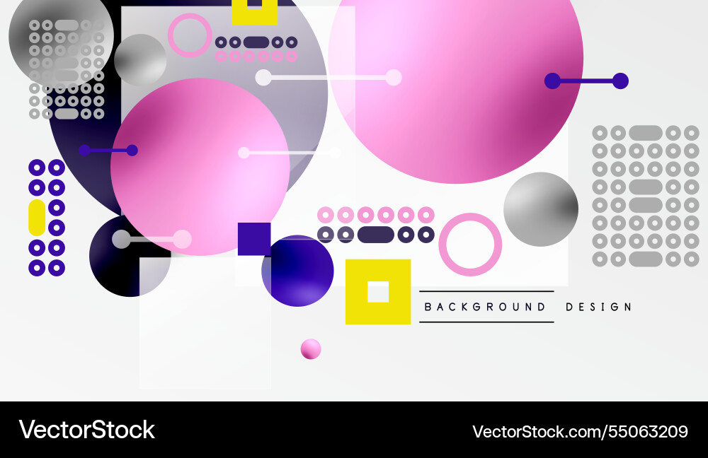 Circles and elements geometric abstract background Circles and elements geometric abstract background vector image