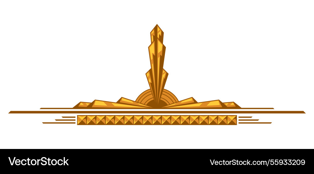 Decoration in art nouveau style decorative Decoration in art nouveau style decorative vector image