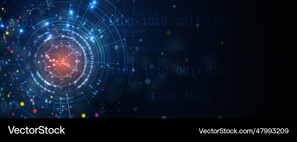 Futuristic Tech Background - Abstract vector image