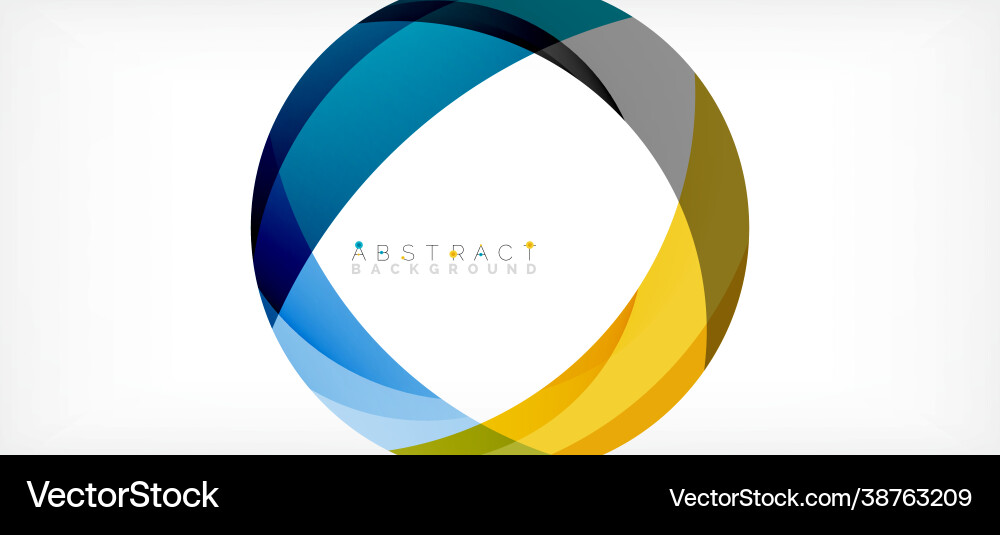 Geometric abstract background circle created Vector Image