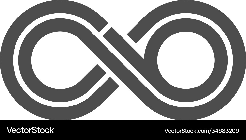 Infinite Loop Symbol vector image