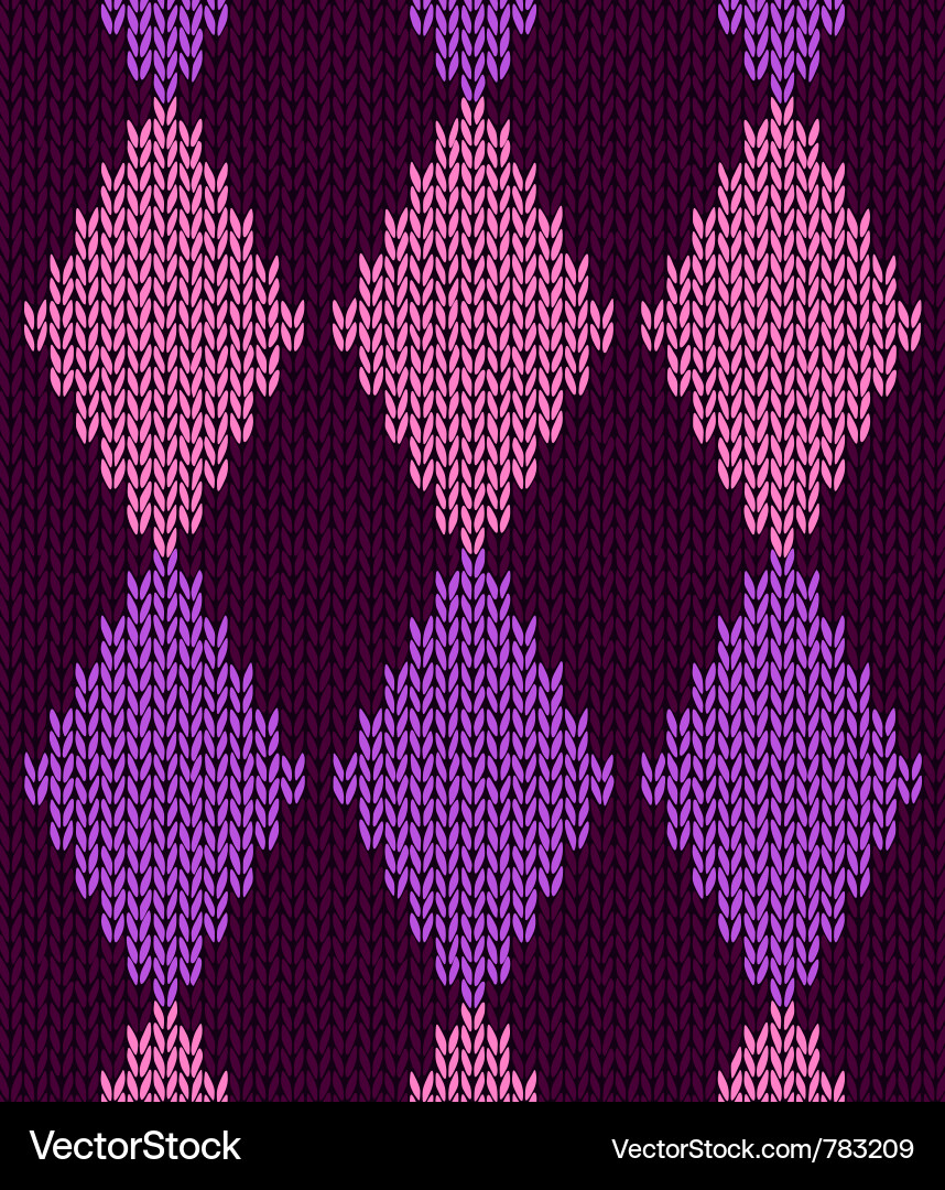 Knitted pattern Vector Image