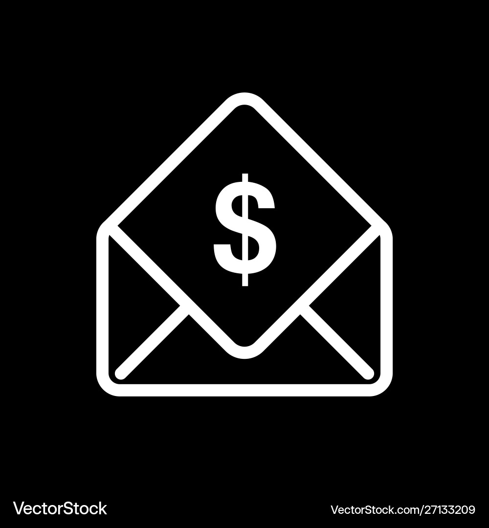 Mail icon ui simple style flat vector image