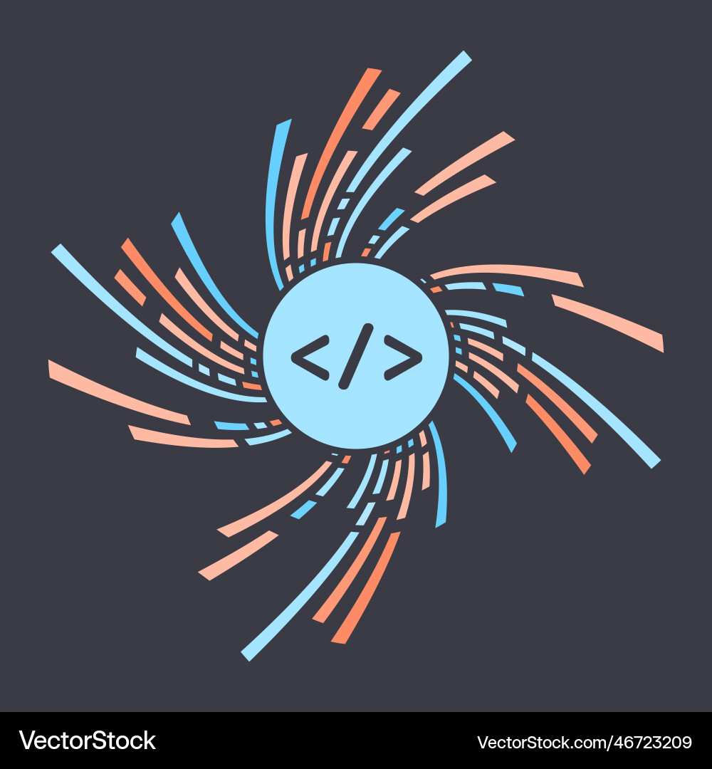 Online programming course featuring coding Online programming course featuring coding vector image