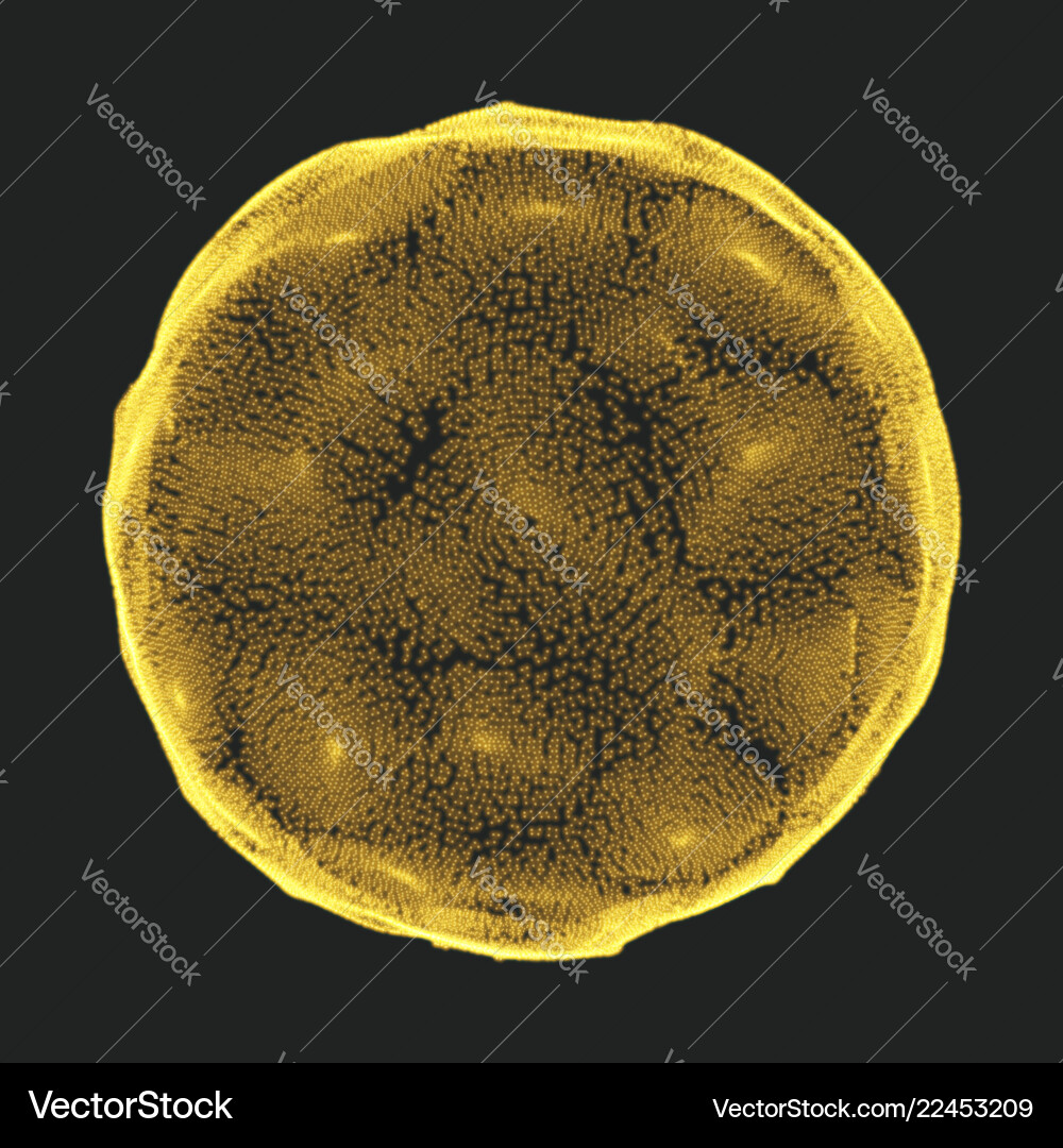 Sphere consisting of points 3d grid design Sphere consisting of points 3d grid design vector image