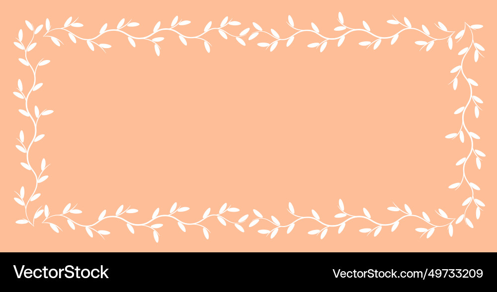 Spring template rectangular vintage frame from Spring template rectangular vintage frame from Vector Image