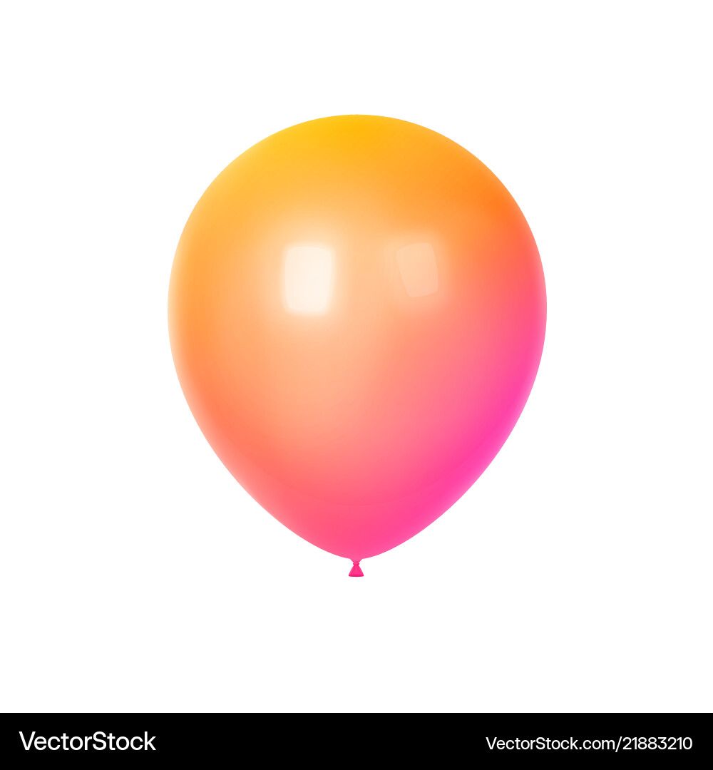 3d bunter Geburtstagsballon 3d bunter Geburtstagsballon vektorbild