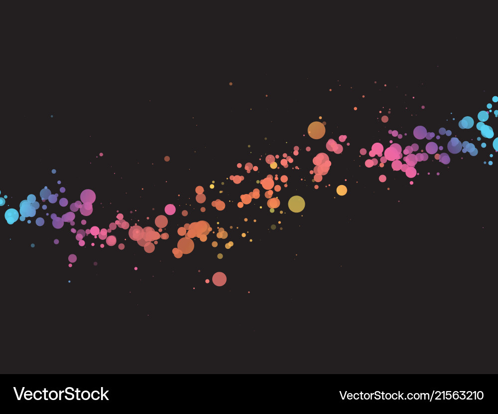 Abstract Color Wave Background vector image