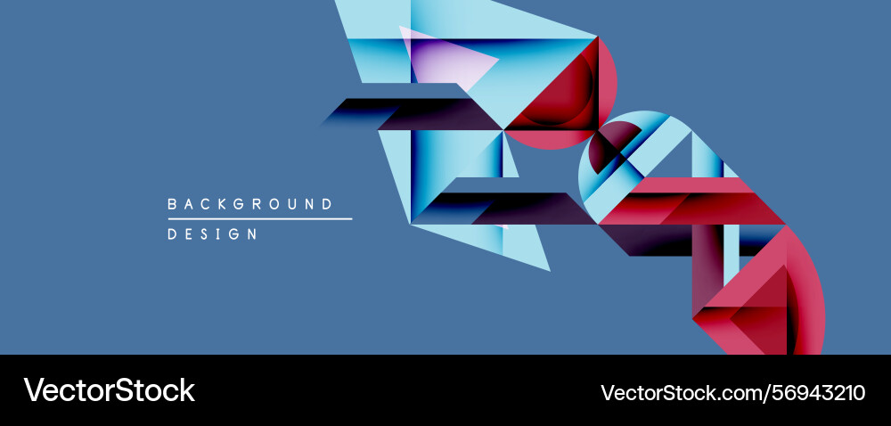 Abstract geometric shapes overlap creating Abstract geometric shapes overlap creating Vector Image