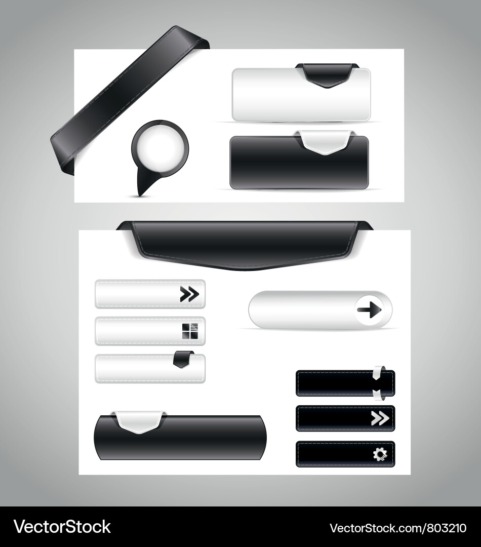 Buttons vector image