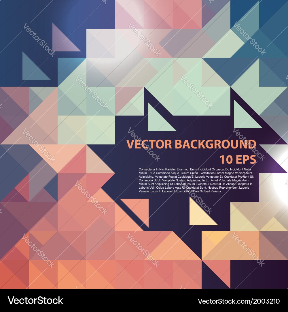 Geometric colorful pattern background vector image