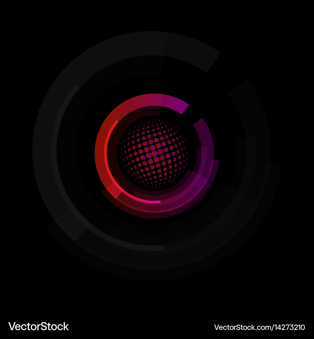 Isolated abstract colorful round shape logo Vector Image