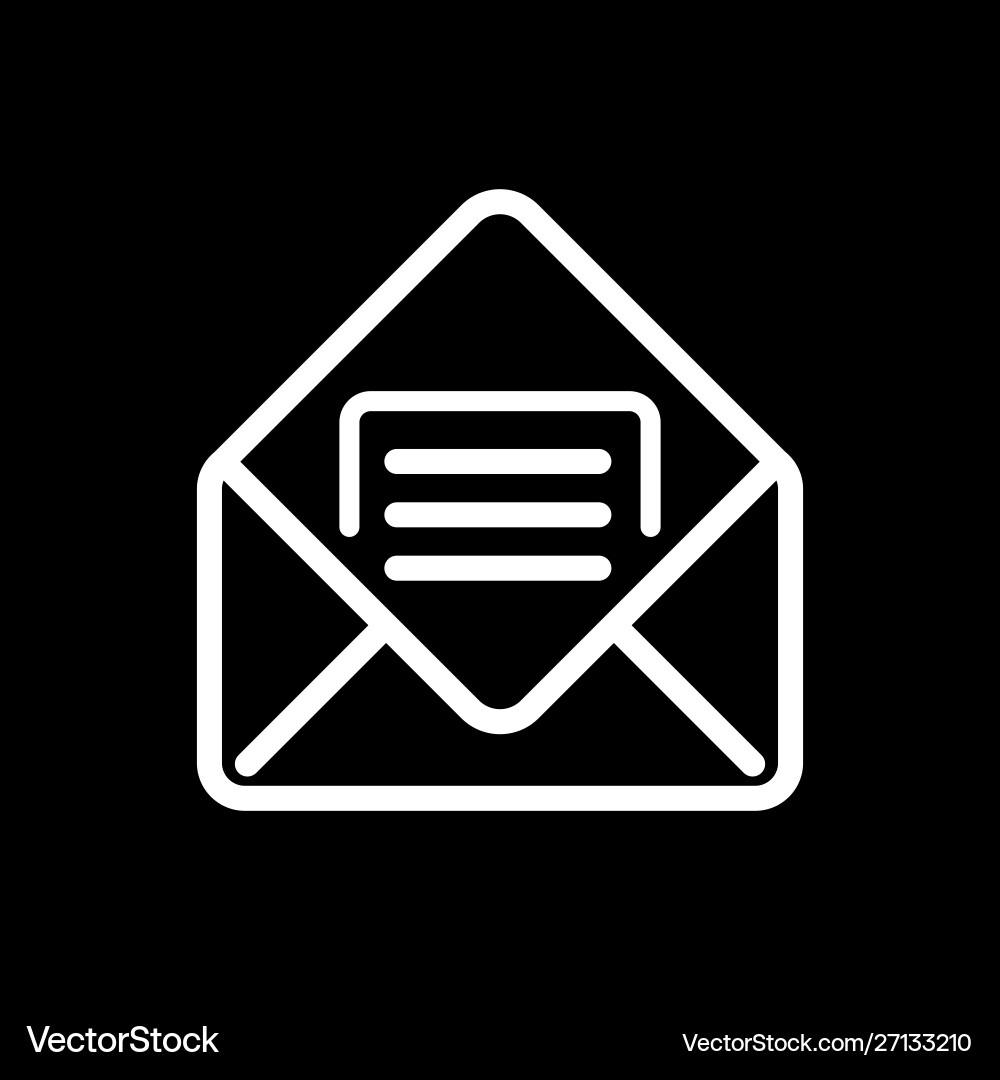 Mail icon ui simple style flat vector image