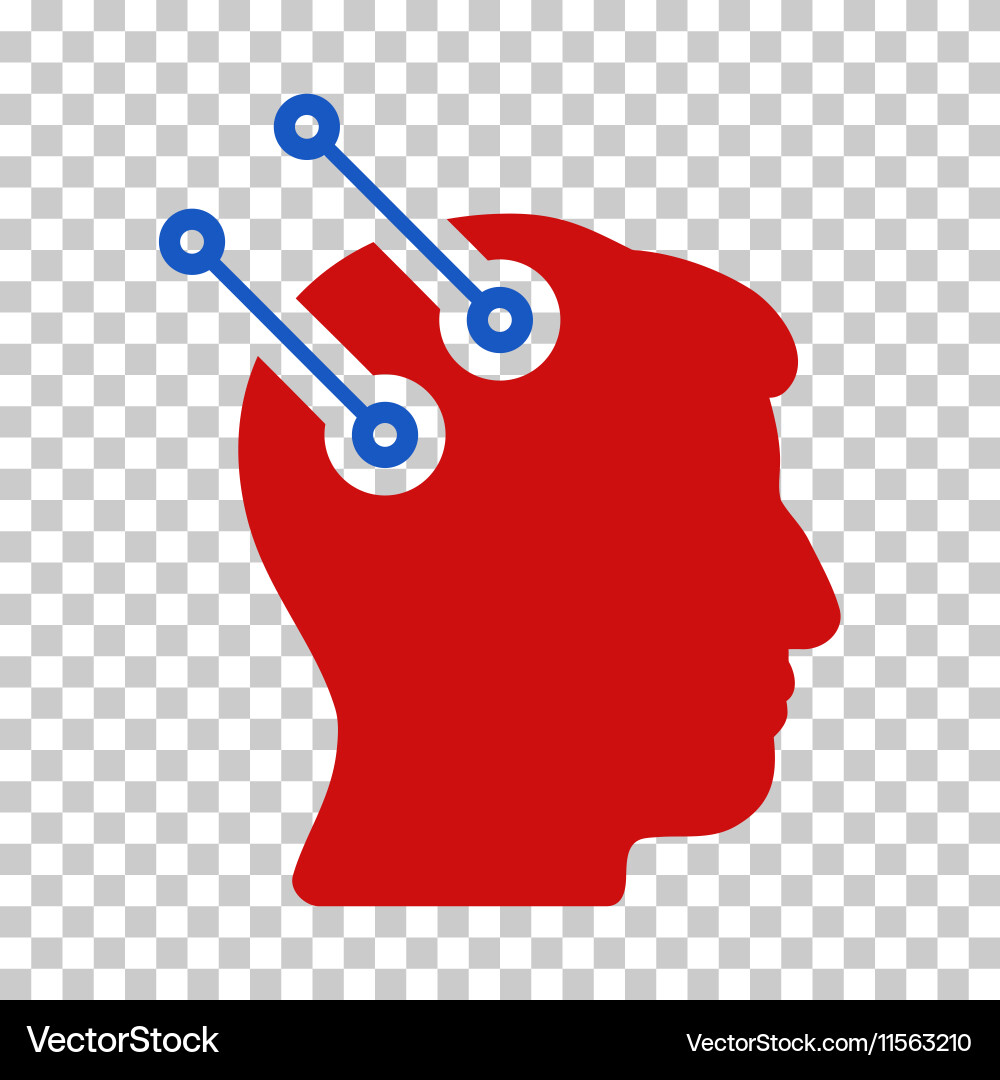 Neural interface connectors icon vector image
