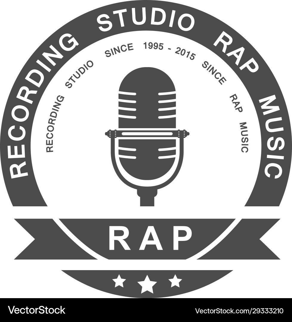 Rap Music Studio Logo – Royalty-Free Vector | VectorStock, image size:979x1080