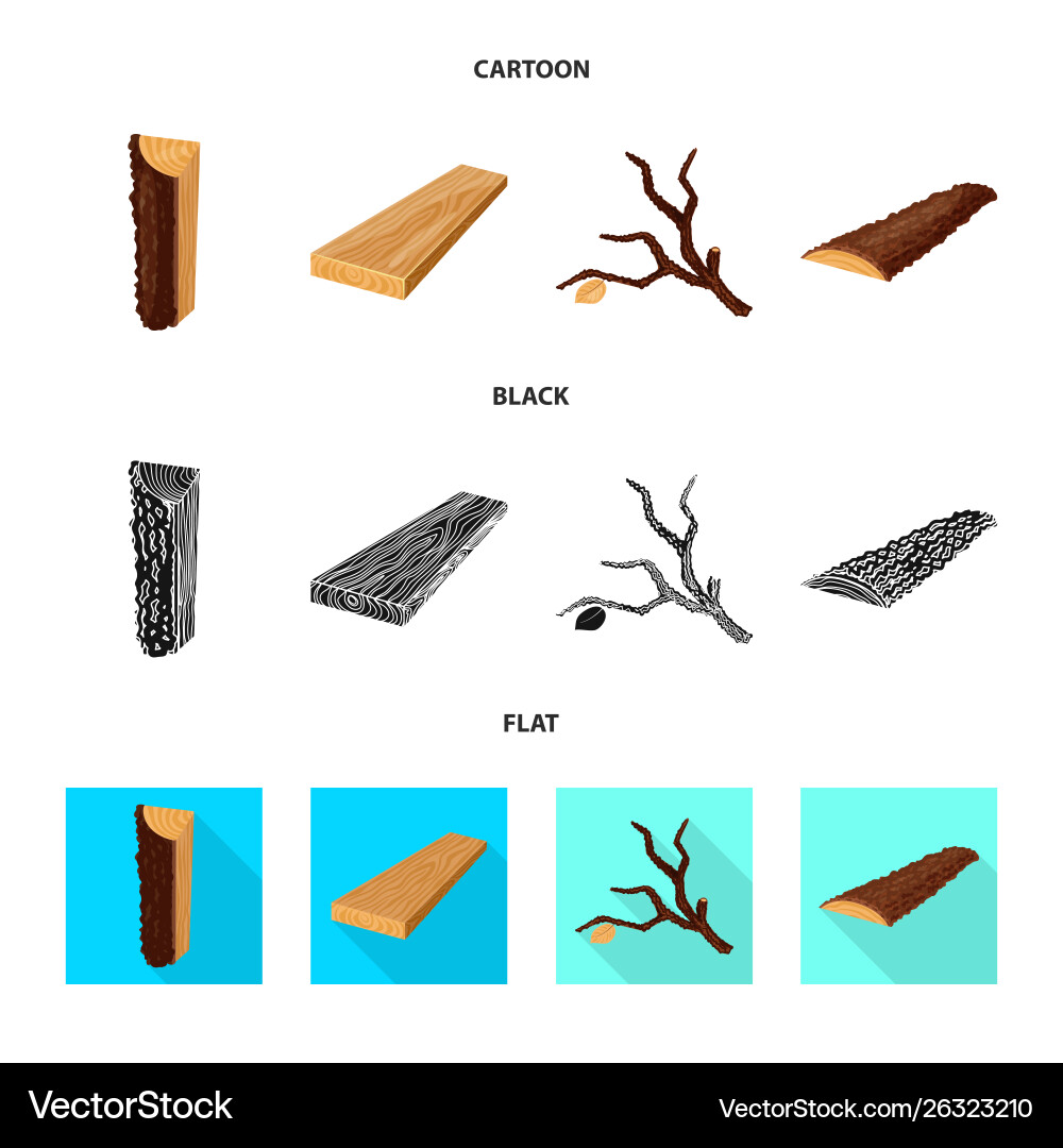 Tree and raw icon Vector Image