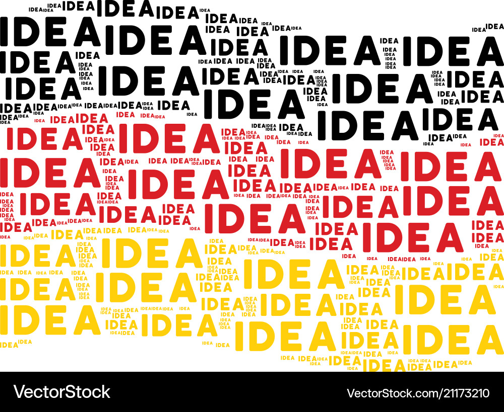Waving germany flag pattern of idea text items Waving germany flag pattern of idea text items vector image