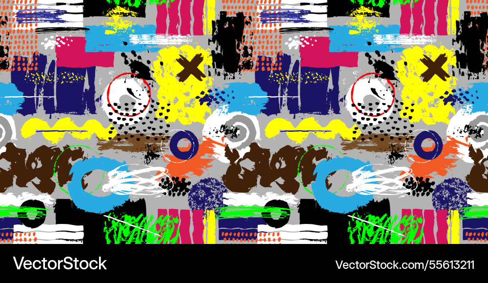 Abstract textures seamless multicolored background vector image